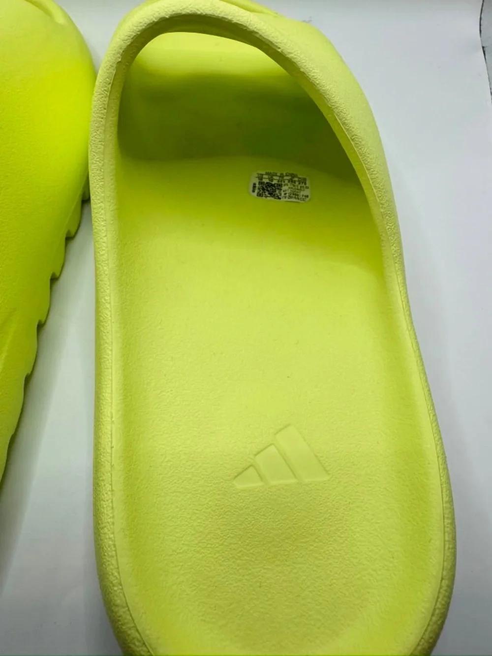 Adidas Yeezy Neon Yellow Foam Slide Sandals